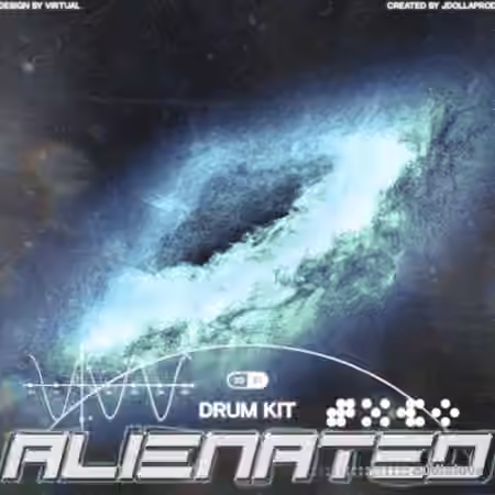 JDOLLAPROD ALIENATED Drumkit [WAV, MiDi, Synth Presets, DAW Templates] - Sample Pack Artwork
