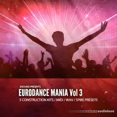 JKSOUND Eurodance Mania Vol.3 [WAV, MiDi, Synth Presets] - Sample Pack Artwork