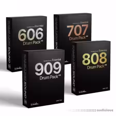 Kamillion Sound KS Essential 606, 707, 808, 909 Drum Pack Bundle [WAV] - Sample Pack Artwork