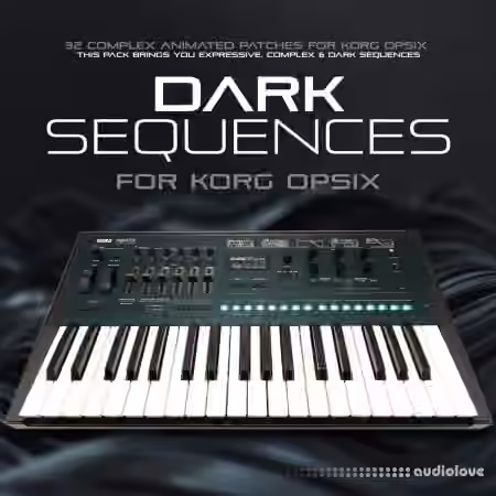 Korg OPsix Sound Bank: Dark Sequences by CO5MA [Synth Presets] - Sample Pack Artwork
