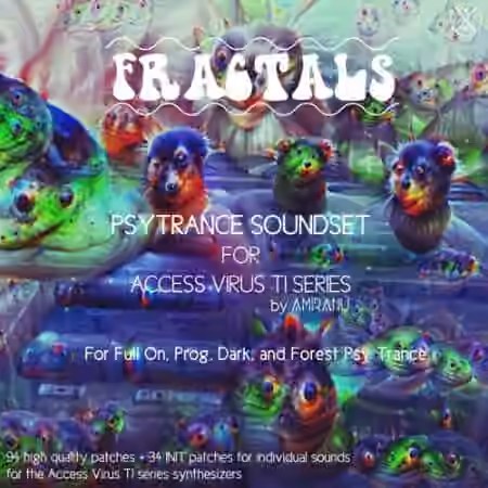 Kulshan Studios Fractals Psytrance Soundset for Access Virus TI Series [Synth Presets] - Sample Pack Artwork