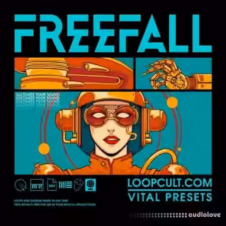 Loop Cult Freefall Vital Preset Pack [WAV, Synth Presets] - Sample Pack Artwork