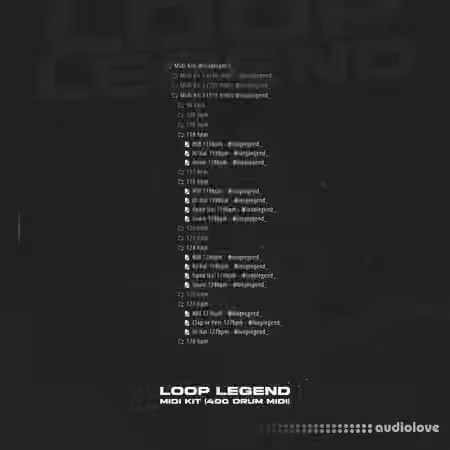 Loop Legend Midi Kit (400 Drum Midi) [Synth Presets] - Sample Pack Artwork