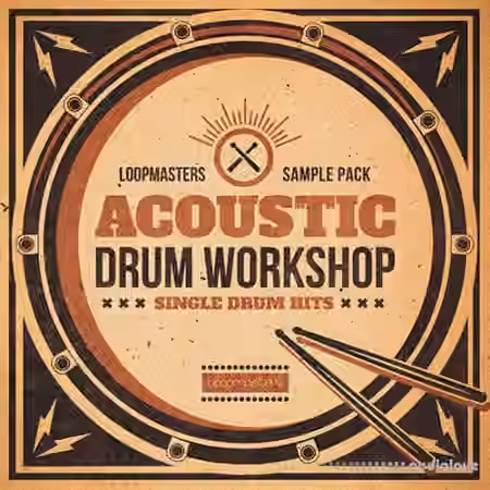 Loopmasters Acoustic Drum Workshop [WAV, Sampler Patches] - Sample Pack Artwork