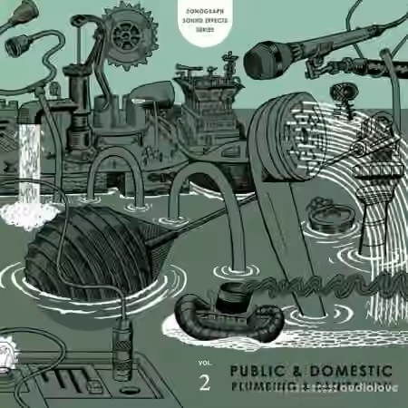 Mark Vernon Sonograph Sound Effects Series Volume 2 Public and Domestic Plumbing and Sanitation [WAV] - Sample Pack Artwork