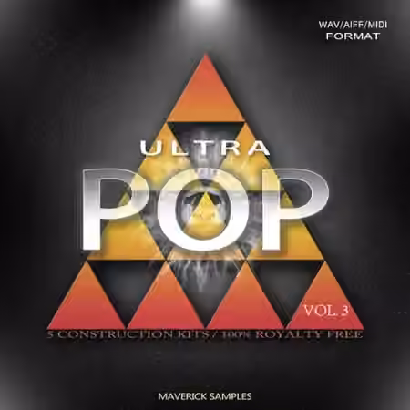Maverick Samples Ultra Pop Vol.3 [WAV, MiDi, AiFF] - Sample Pack Artwork