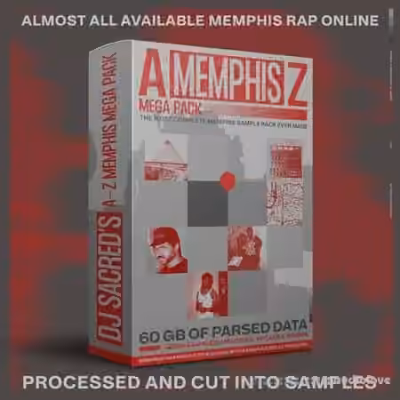 Memphis A-Z Mega Pack by DJ Sacred [WAV, DAW Templates] - Sample Pack Artwork