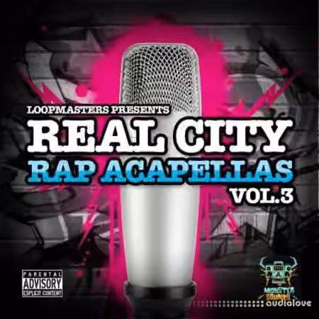 Monster Sounds Real City Rap Acapellas Vol.3 [MULTiFORMAT] - Sample Pack Artwork