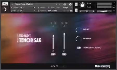 Musical Sampling Midnight: Tenor Sax [KONTAKT] - Sample Pack Artwork