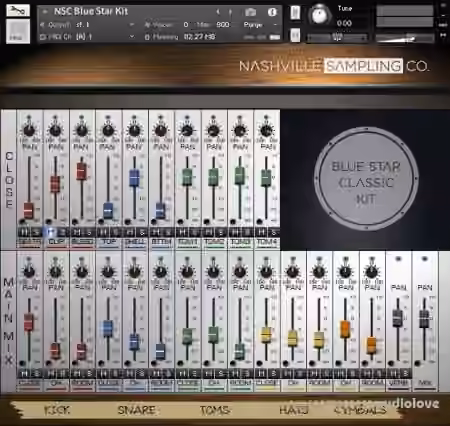 Nashville Sampling Co Blue Star Kit [KONTAKT] - Sample Pack Artwork