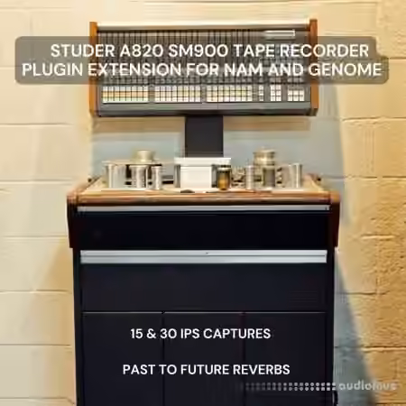PastToFutureReverbs STUDER A820 SM900 15&30 IPS TAPE RECORDER FOR NAM AND GENOME - Sample Pack Artwork
