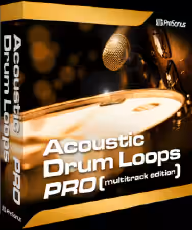 Presonus Acoustic Drum Loops Pro Vol.01 Rock Pop 01 SOUNDSET [Synth Presets] - Sample Pack Artwork