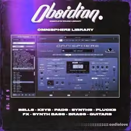 ProdbyJack Obsidian Omnisphere Bank [Synth Presets] - Sample Pack Artwork