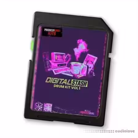 ProducerGrind TB Digital 'DIGITAL STASH' Drum Kit Vol.1 [WAV] - Sample Pack Artwork