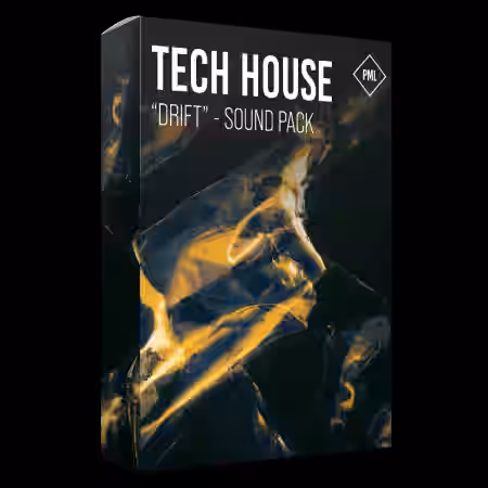 Production Music Live Tech House Sound Pack Drift [WAV, MiDi, Synth Presets, DAW Templates] - Sample Pack Artwork