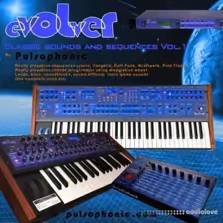 Pulsophonic DSI Evolver Classic sounds and Sequences Vol.1 [Synth Presets] - Sample Pack Artwork