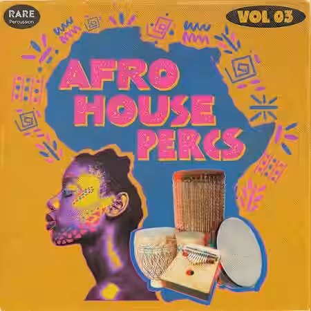 RARE Percussion Afro House Percs Vol.3 [WAV] - Sample Pack Artwork