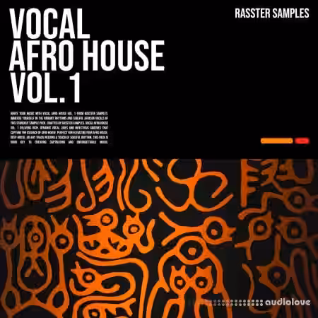 Rasster Samples Vocal Afro House Vol.1 WA [WAV] - Sample Pack Artwork