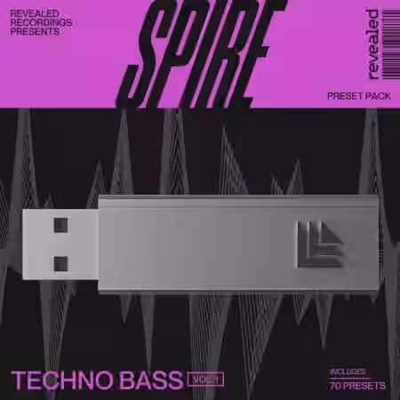 Revealed Spire Techno Bass Vol.1 [Synth Presets] - Sample Pack Artwork