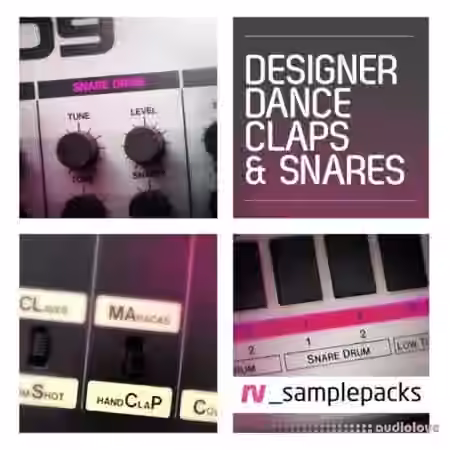 RV samplepacks Designer Dance Claps Snares and Stax [WAV] - Sample Pack Artwork