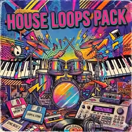 samplediggin247 90s House Loops Pack [WAV] - Sample Pack Artwork