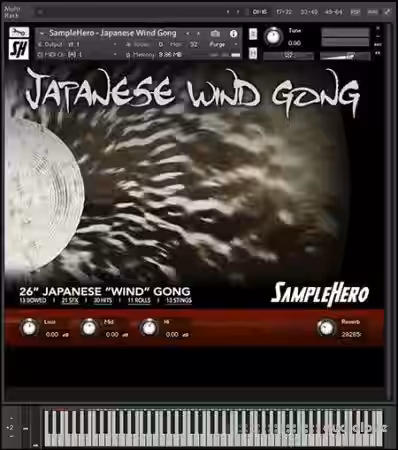 SampleHero Japanese Wind Gong 26 + SFX [KONTAKT] - Sample Pack Artwork