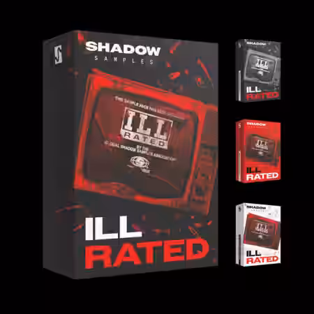 Shadow Samples ILL Skrillex Inspired Production Suite [WAV, Synth Presets, DAW Templates] - Sample Pack Artwork