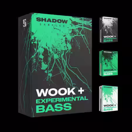 Shadow Samples Wook + Experimental Bass The Complete Bundle [WAV, Synth Presets, DAW Templates] - Sample Pack Artwork