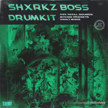 Shxrkz boss drumkit [WAV, MiDi, DAW Presets] - Sample Pack Artwork