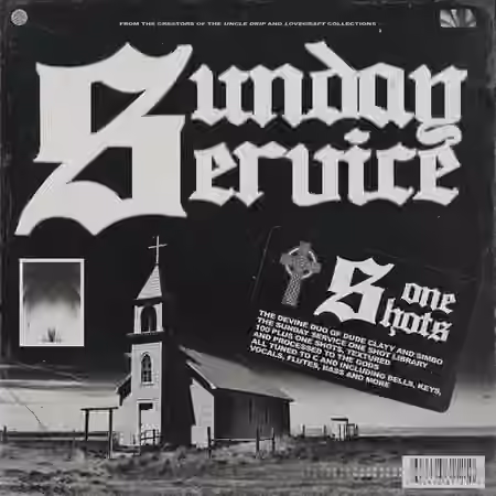 Simbo and Dude Clayy SUNDAY SERVICE (One Shot Library) [WAV] - Sample Pack Artwork