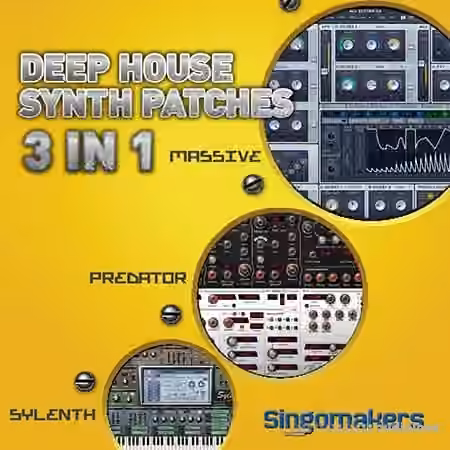 Singomakers Deep House Synth Patches 3 in 1 [MULTiFORMAT, Synth Presets] - Sample Pack Artwork