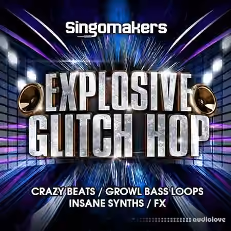 Singomakers Explosive Glitch Hop [WAV, REX, Synth Presets] - Sample Pack Artwork