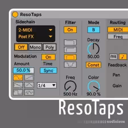 Sonic Bloom ResoTaps by Max for Cats [Max for Live] - Sample Pack Artwork