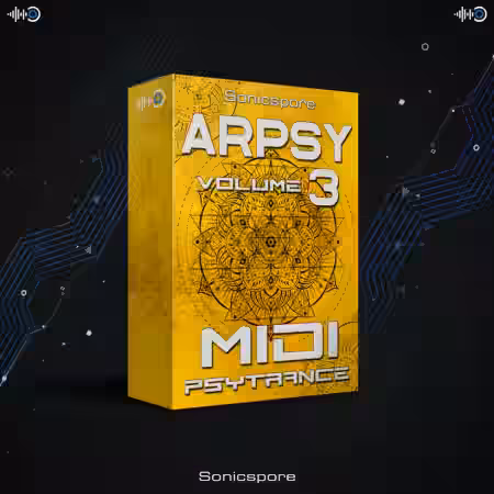 Sonicspore ARPSY 3 Psytrance Arpeggios [MiDi] - Sample Pack Artwork