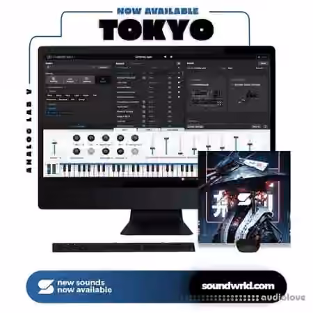 Soundwrld Tokyo (Analog Lab V Bank + One Shot Kit) [Synth Presets, WAV, MiDi] - Sample Pack Artwork