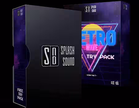 Splash Sound Retrowave [KONTAKT] - Sample Pack Artwork