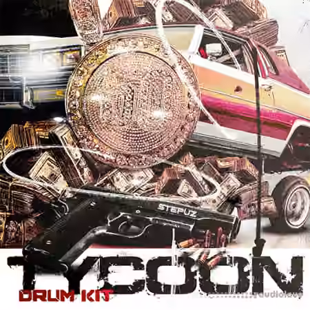 Stepuz TYCOON 50 Cent x 2000s Drum kit [WAV, MiDi, Synth Presets, DAW Templates, TUTORiAL] - Sample Pack Artwork