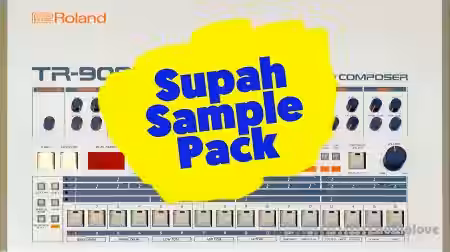 Supah Dupah Roland TR-909 round-robin Sample-Pack (lo-fi) [WAV] - Sample Pack Artwork