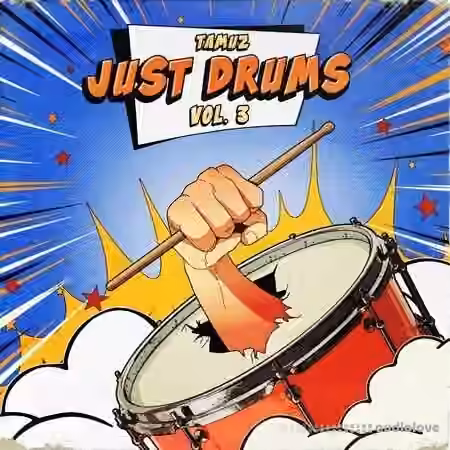 Tamuz Just Drums Vol.3 [WAV] - Sample Pack Artwork