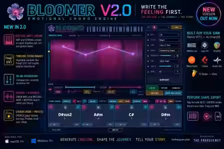 The Freequency BLOOMER v2 Emotional Chord Engine [WiN, MacOSX] - Sample Pack Artwork