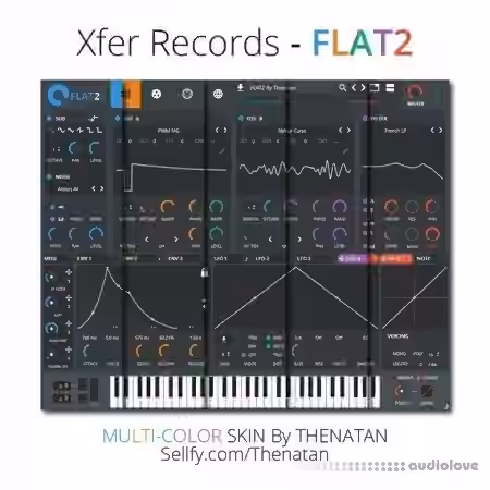 Thenatan Xfer Records Flat2 Multi Color - Sample Pack Artwork