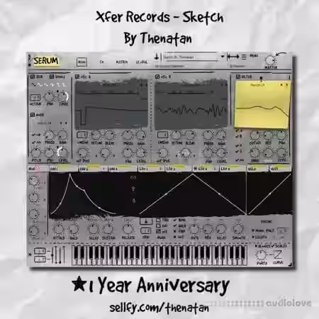 Thenatan Xfer Serum Skin Sketch - Sample Pack Artwork