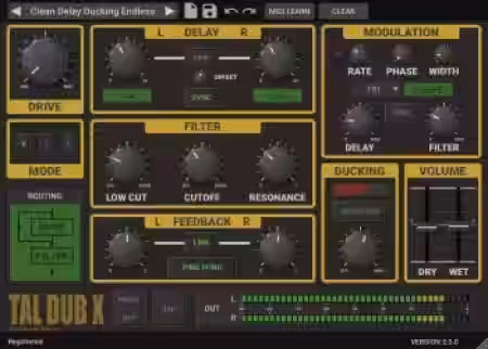 Togu Audio Line TAL-Dub-X v2.2.8 [WiN] - Sample Pack Artwork