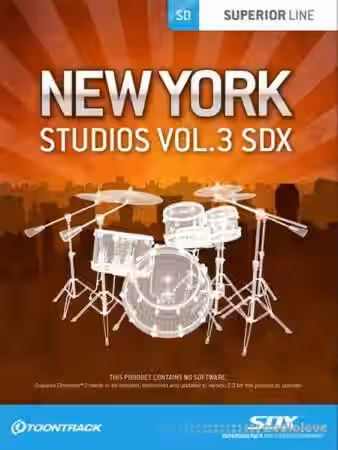 ToonTrack New York Studios Vol.3 v1.5.0 [EZDrummer] - Sample Pack Artwork