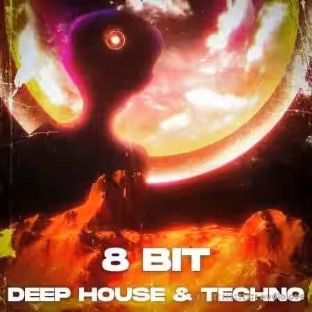 Ushuaia Music 8 Bit - Deep House and Techno [WAV, MiDi, Synth Presets] - Sample Pack Artwork