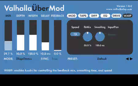 Valhalla DSP ValhallaUberMod v1.0.2 / v1.1.6 [WiN, MacOSX] - Sample Pack Artwork