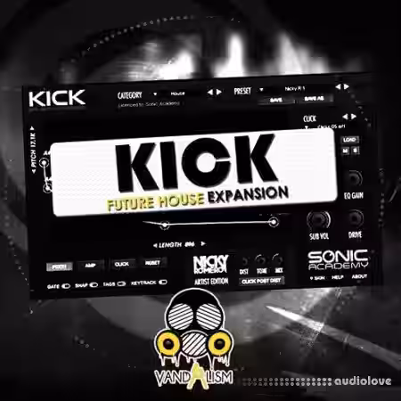 Vandalism KICK Future House Expansion [WAV, AiFF, Synth Presets] - Sample Pack Artwork