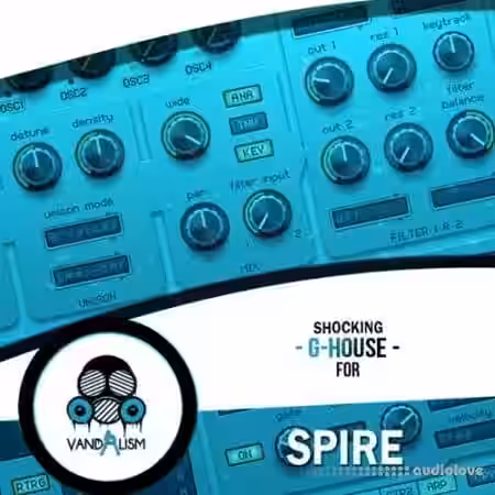 Vandalism Shocking G-House For Spire [Synth Presets, WAV] - Sample Pack Artwork