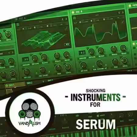 Vandalism Shocking Instruments For Serum [WAV, MiDi, Synth Presets] - Sample Pack Artwork