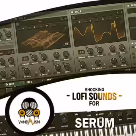 Vandalism Shocking Lo-Fi Sounds For Serum [WAV, MiDi, Synth Presets] - Sample Pack Artwork